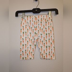 Sofia Easter Carrot Print Capri Leggings Girls Size 4/5